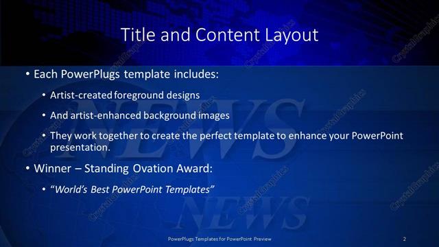 Title and Content presentation slide layout