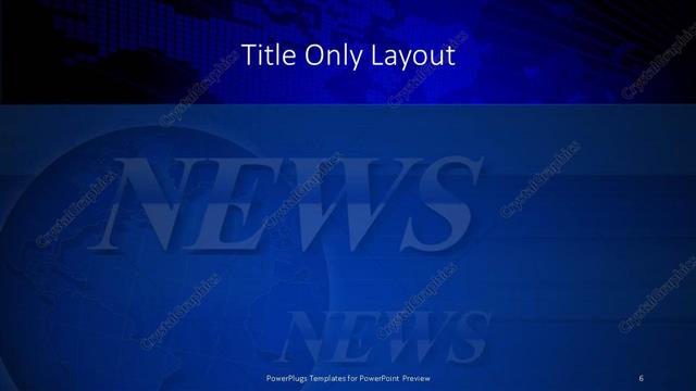 Title Only presentation slide layout