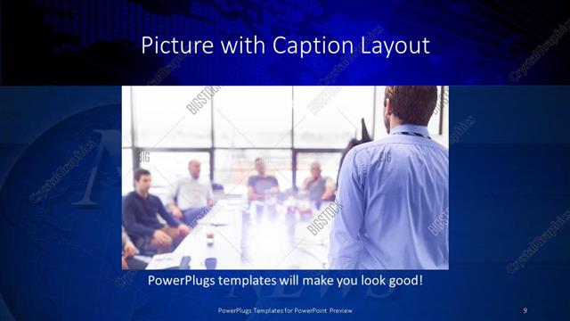 Picture with Caption presentation slide layout