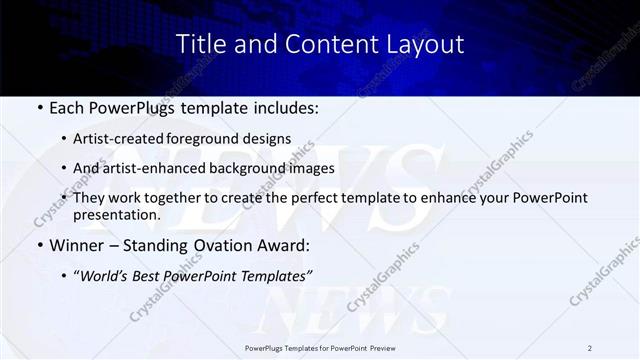 Title and Content presentation slide layout