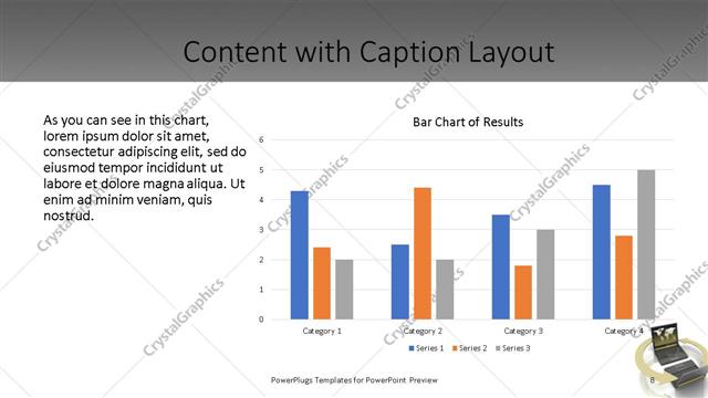 Content with Caption presentation slide layout