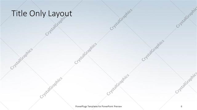 Title Only presentation slide layout