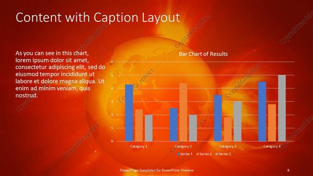 Content with Caption presentation slide layout