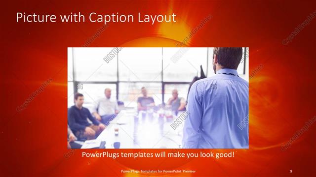 Picture with Caption presentation slide layout