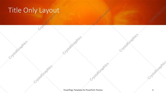 Title Only presentation slide layout