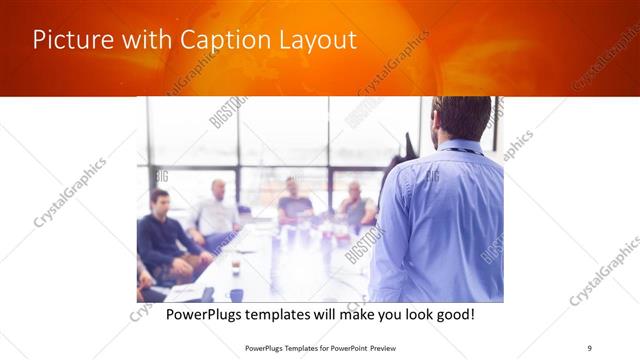 Picture with Caption presentation slide layout