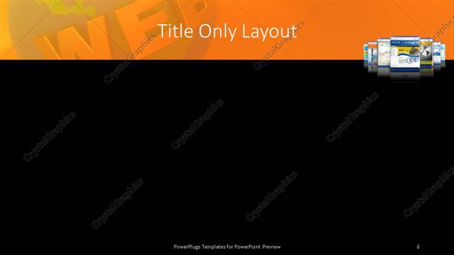 Title Only presentation slide layout