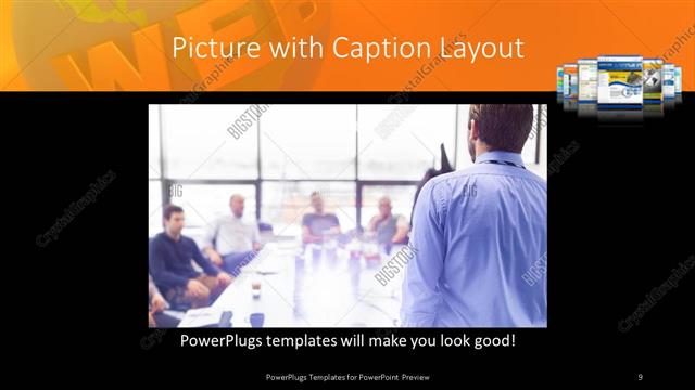 Picture with Caption presentation slide layout