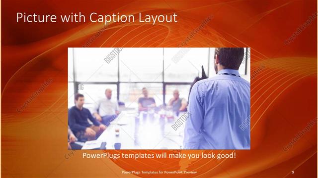 Picture with Caption presentation slide layout