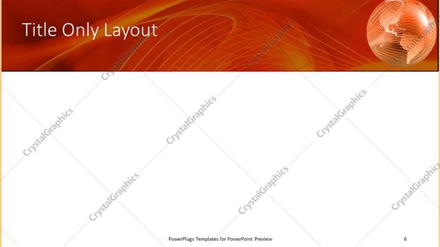 Title Only presentation slide layout