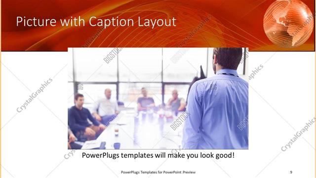 Picture with Caption presentation slide layout