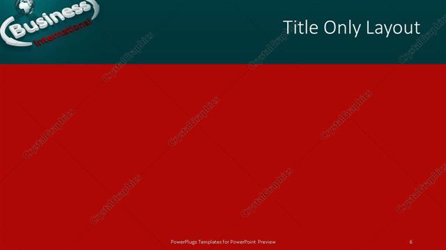 Title Only presentation slide layout