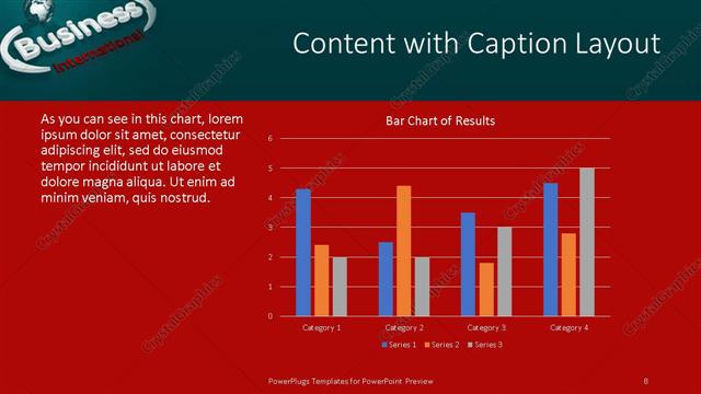 Content with Caption presentation slide layout