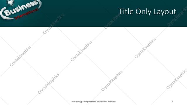 Title Only presentation slide layout