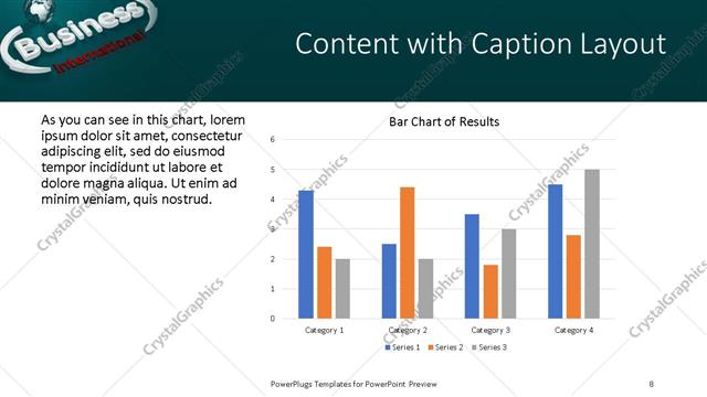 Content with Caption presentation slide layout