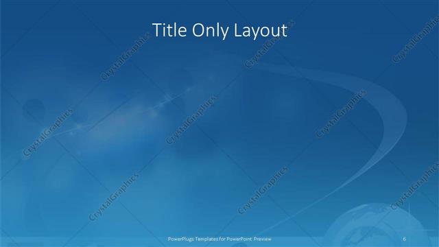 Title Only presentation slide layout