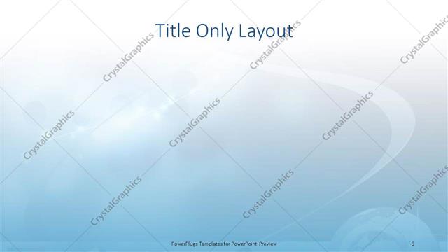 Title Only presentation slide layout
