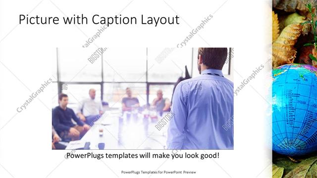 Picture with Caption presentation slide layout