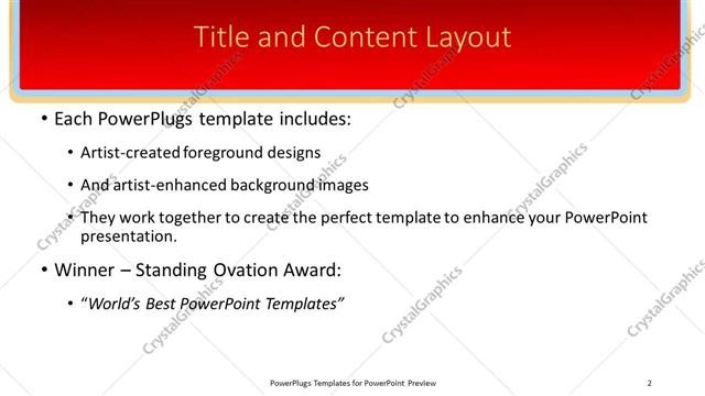 Title and Content presentation slide layout