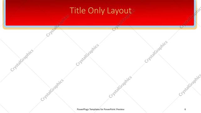 Title Only presentation slide layout