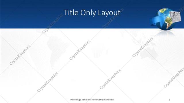 Title Only presentation slide layout