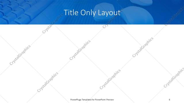 Title Only presentation slide layout