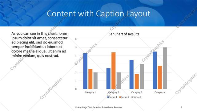 Content with Caption presentation slide layout