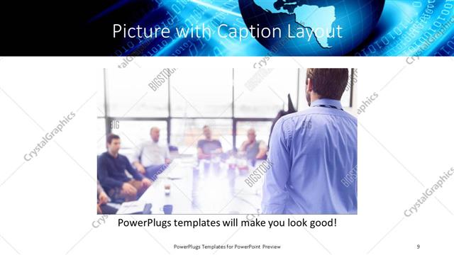 Picture with Caption presentation slide layout