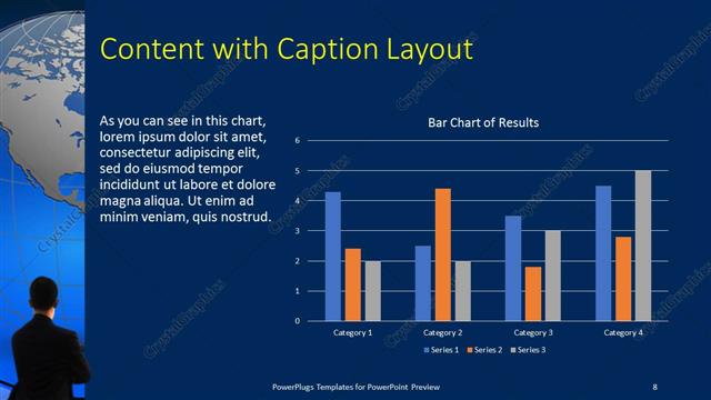 Content with Caption presentation slide layout