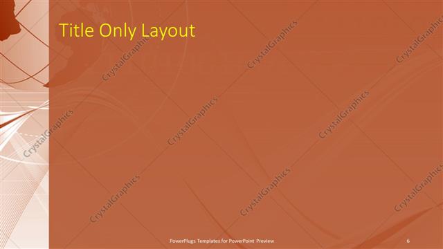 Title Only presentation slide layout