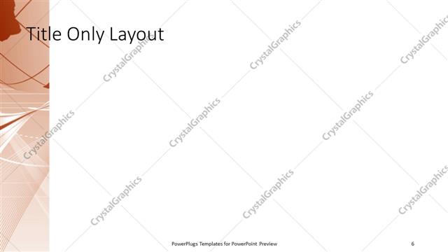 Title Only presentation slide layout