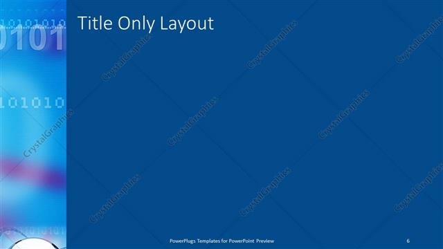 Title Only presentation slide layout