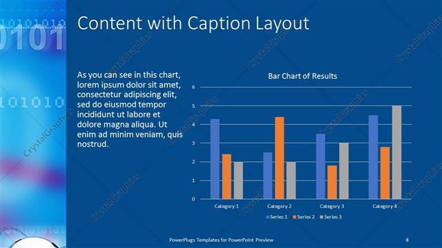 Content with Caption presentation slide layout