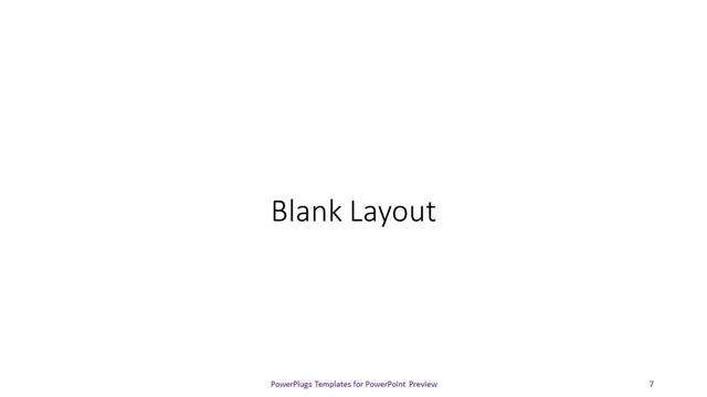 Blank presentation slide layout