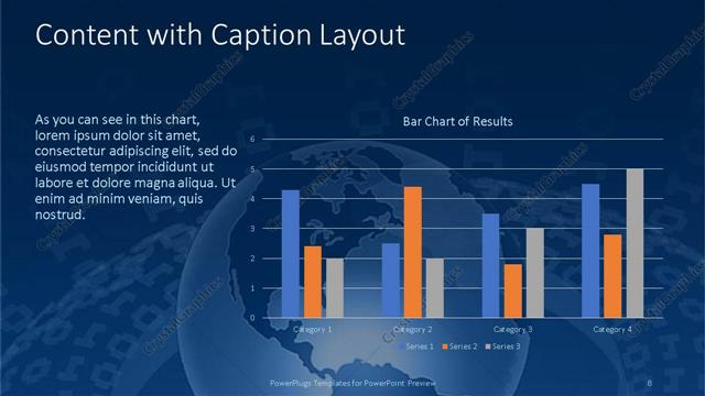 Content with Caption presentation slide layout