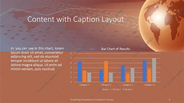 Content with Caption presentation slide layout