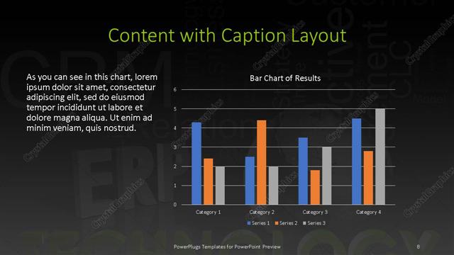 Content with Caption presentation slide layout