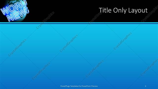 Title Only presentation slide layout