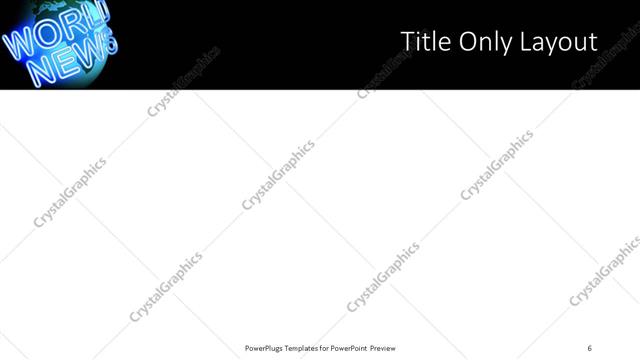 Title Only presentation slide layout