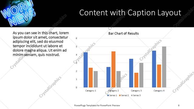 Content with Caption presentation slide layout