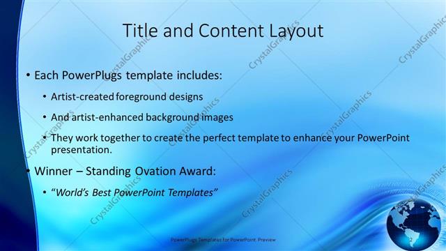 Title and Content presentation slide layout