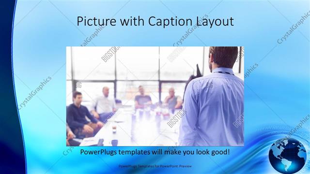 Picture with Caption presentation slide layout