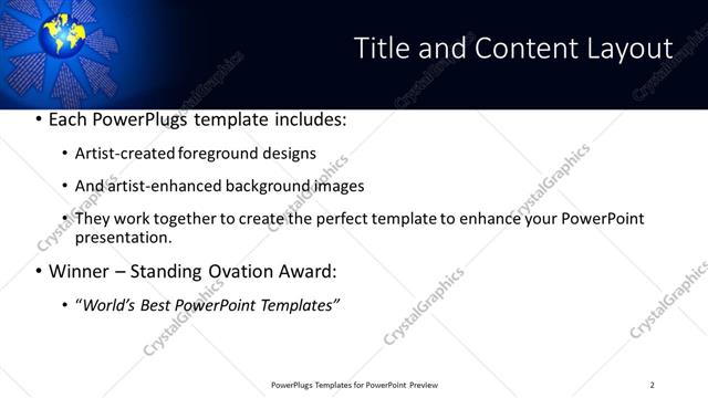 Title and Content presentation slide layout