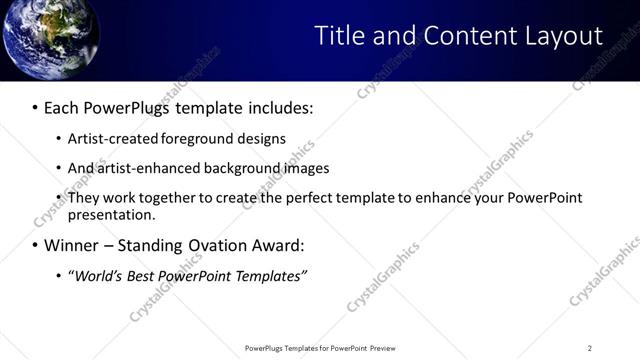Title and Content presentation slide layout