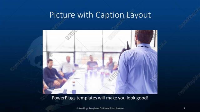 Picture with Caption presentation slide layout