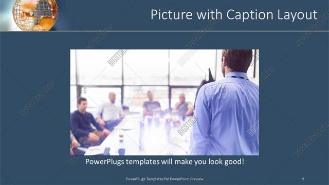 Picture with Caption presentation slide layout