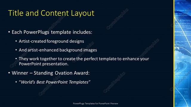 Title and Content presentation slide layout
