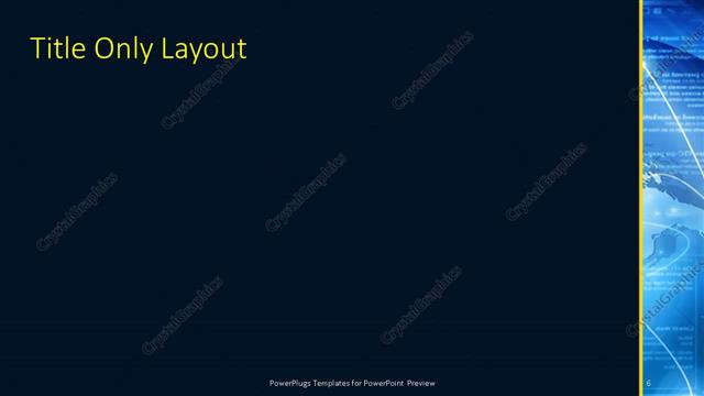 Title Only presentation slide layout