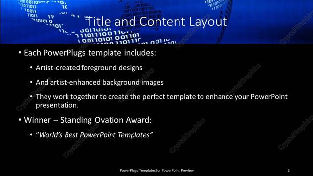 Title and Content presentation slide layout