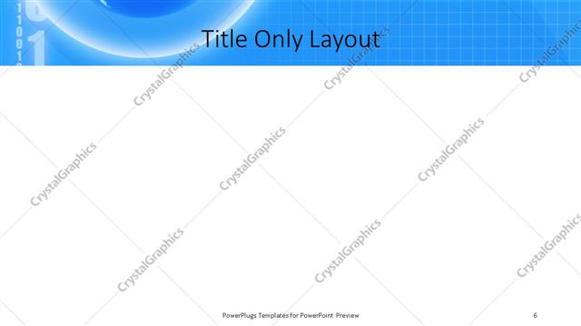 Title Only presentation slide layout